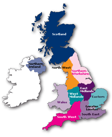 Map Of Uk Counties. Map of the uk counties